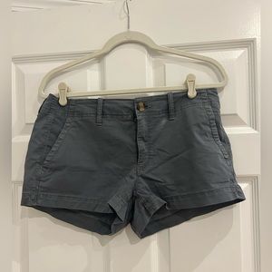 American Eagle Outfitters Women's Stretch Shortie Shorts Low Rise Grey